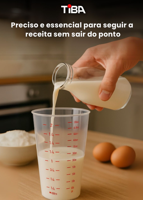 Preciso e indispensável para acertar a receita no ponto exato, sem margem para erros.🥛🍰